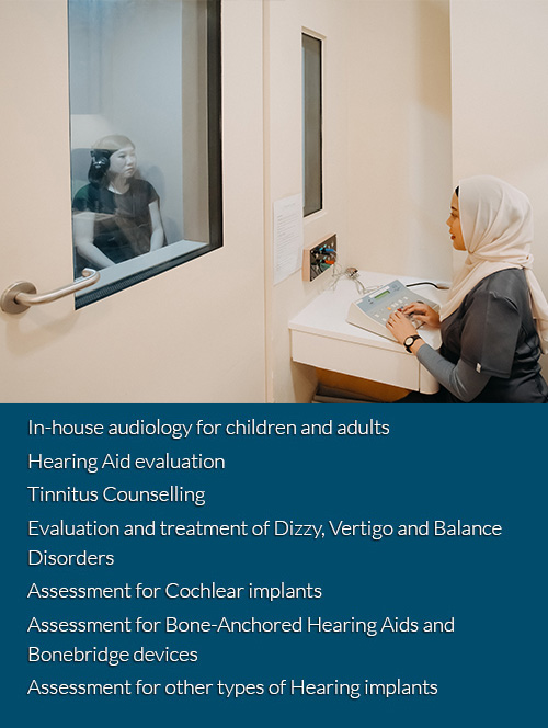 Hearing specialist and Balance evaluation Singapore